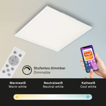 Briloner 7087-016 - LED RGBW Pritemdomas šviestuvas SMART LED/24W/230V 3000-6500K Wi-Fi Tuya + nuotolinio valdymo pultas