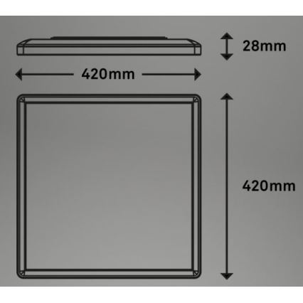 Briloner 7091-416 - LED RGBW reguliuojamas lubų šviestuvas SLIM LED/22W/230V + nuotolinio valdymo pultas