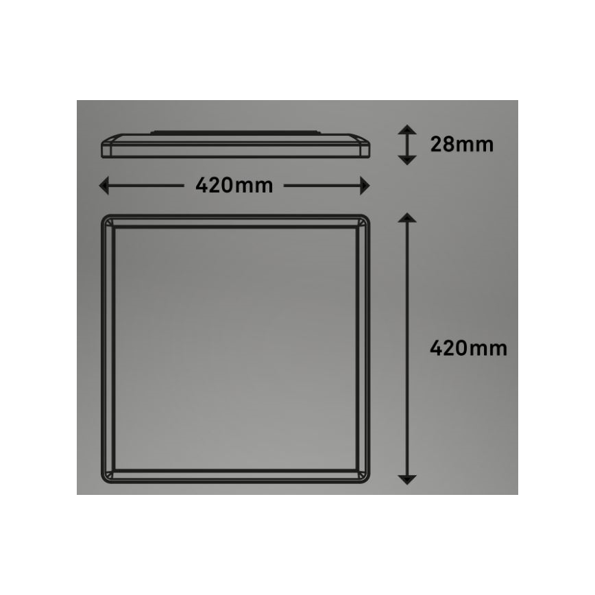 Briloner 7091-416 - LED RGBW reguliuojamas lubų šviestuvas SLIM LED/22W/230V + nuotolinio valdymo pultas