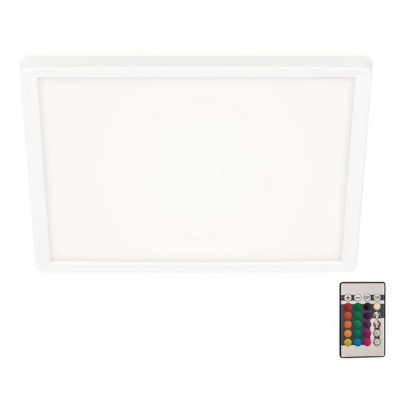 Briloner 7091-416 - LED RGBW reguliuojamas lubų šviestuvas SLIM LED/22W/230V + nuotolinio valdymo pultas