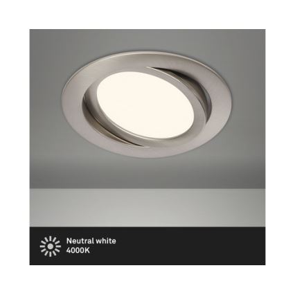 Briloner 7116-412 - LED įleidžiamas lubinis vonios šviestuvas FLAT IN LED/9W/230V IP23