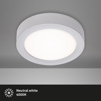 Briloner 7122-014 - LED lubinis šviestuvas FIRE LED/11W/230V 3000K Ø 17 cm sidabrinė