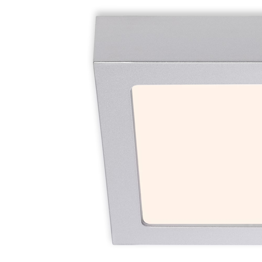 Briloner 7123-014 - LED lubinis šviestuvas FIRE LED/12W/230V 3000K 17x17cm sidabrinis