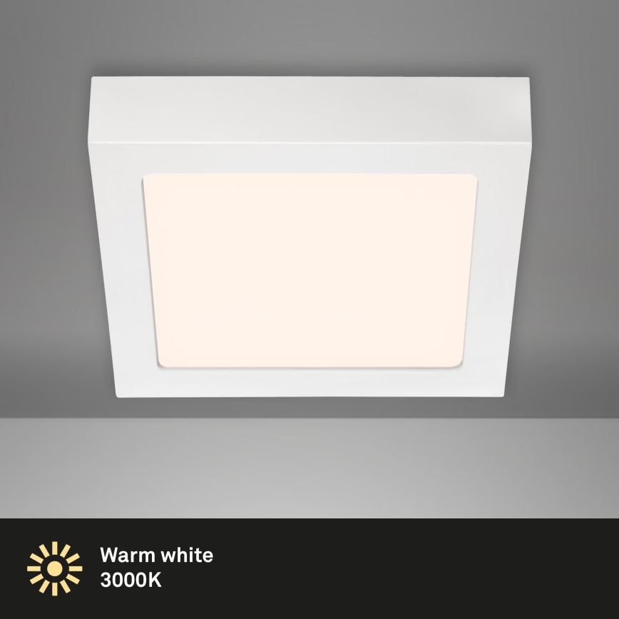 Briloner 7123-016 - LED lubinis šviestuvas FIRE LED/12W/230V 3000K 17x17 cm balta