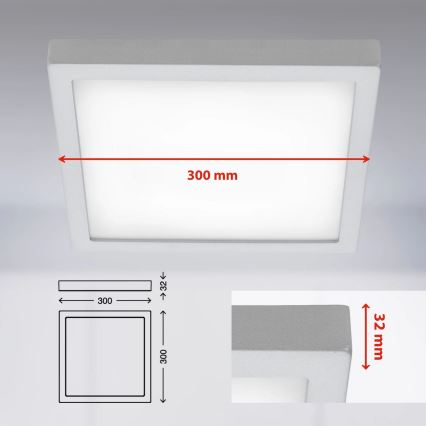 Briloner 7142-414 – LED Lubinis šviestuvas FIRE LED/21W/230V 4000K