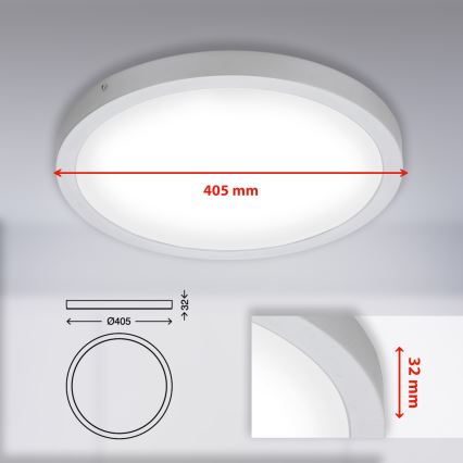 Briloner 7143-414 - LED Lubinis šviestuvas FIRE LED/24,5W/230V 4000K