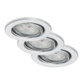 Briloner 7149-039 - RINKINYS 3xLED Reguliuojamas vonios kambario šviestuvas 1xGU10/5W/230V IP23