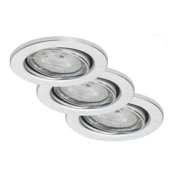 Briloner 7149-039 - RINKINYS 3xLED Reguliuojamas vonios kambario šviestuvas 1xGU10/5W/230V IP23