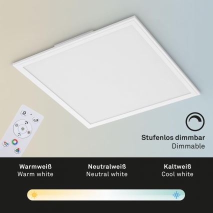 Briloner 7152-016 - LED RGB Reguliuojama ant pagrindo montuojama panelė COLOUR LED/24W/230V 3000-6500K + nuotolinio valdymo pultas