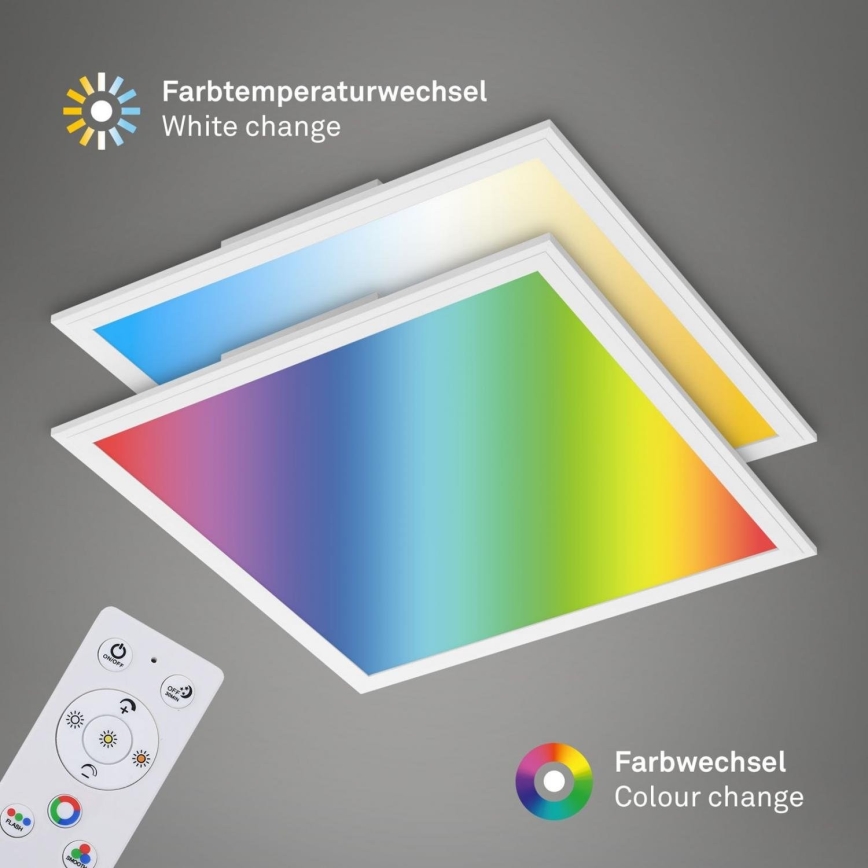 Briloner 7152-016 - LED RGB Reguliuojama ant pagrindo montuojama panelė COLOUR LED/24W/230V 3000-6500K + nuotolinio valdymo pultas