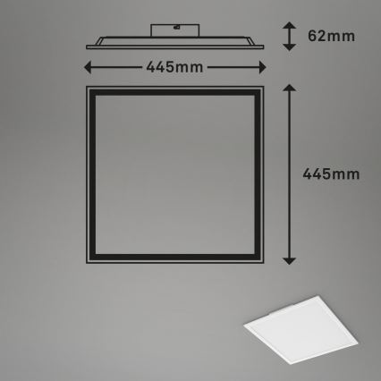 Briloner 7152-016 - LED RGB Reguliuojama ant pagrindo montuojama panelė COLOUR LED/24W/230V 3000-6500K + nuotolinio valdymo pultas