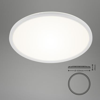 Briloner 7157-416 - LED Lubinis šviestuvas SLIM LED/22W/230V skersmuo 42 cm