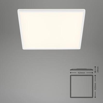 Briloner 7158-416 - LED Lubinis šviestuvas SLIM LED/22W/230V 42x42 cm