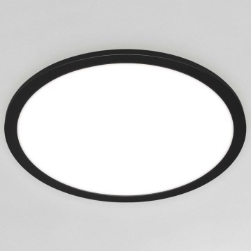 Briloner 7168-015 - LED Pritemdomas lubinis šviestuvas PIATTO LED/22W/230V 3000-6500K diametras 40 cm juoda + nuotolinio valdymo pultas