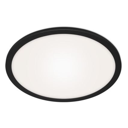 Briloner 7168-015 - LED Pritemdomas lubinis šviestuvas PIATTO LED/22W/230V 3000-6500K diametras 40 cm juoda + nuotolinio valdymo pultas