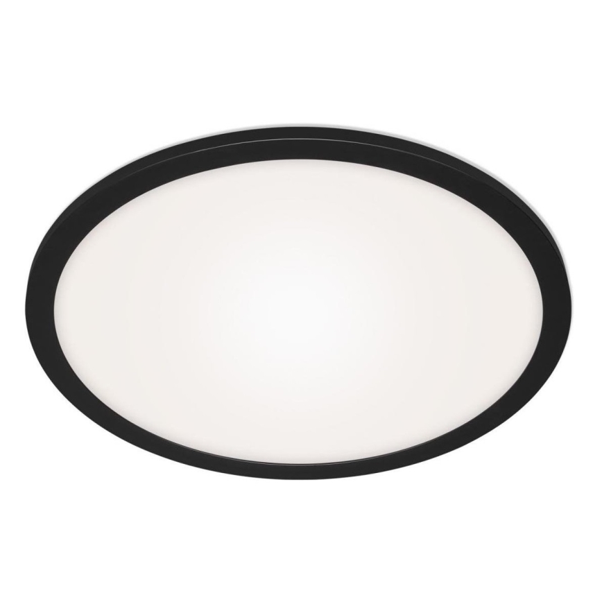 Briloner 7168-015 - LED Pritemdomas lubinis šviestuvas PIATTO LED/22W/230V 3000-6500K diametras 40 cm juoda + nuotolinio valdymo pultas