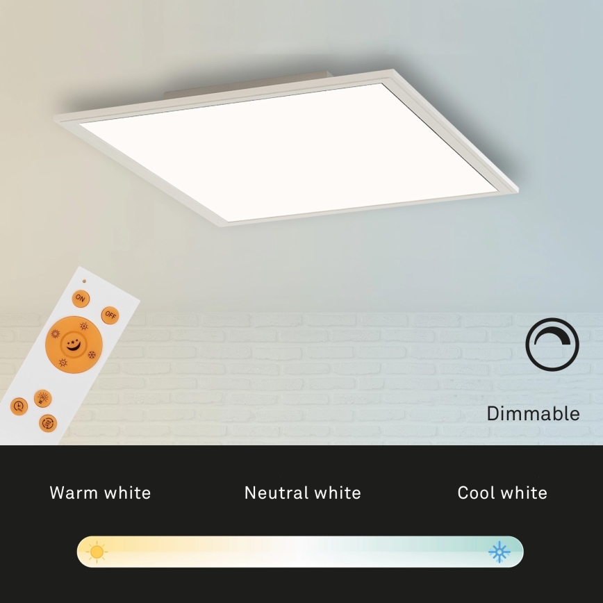 Briloner 7194-016 - LED Reguliuojamas lubinis šviestuvas SIMPLE LED/18W/230V 3000-6500K + valdymo pultas