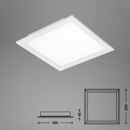 Briloner 7194-016 - LED Reguliuojamas lubinis šviestuvas SIMPLE LED/18W/230V 3000-6500K + valdymo pultas