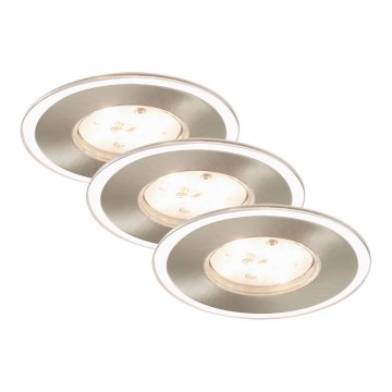 Briloner 7197-032 - KOMPLEKTAS 3x LED Reguliuojamas vonios įleidžiamas šviestuvas LED/4,5W/230V IP44