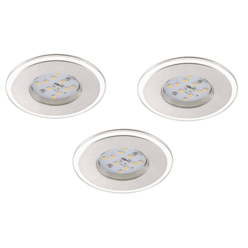 Briloner 7197-039-KOMPLEKTAS 3x LED Reguliuojamas vonios įleidžiamas šviestuvas LED/4,5W/230V IP44