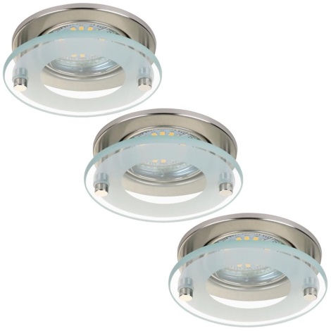 Briloner 7203-032 - KOMPLEKTAS 3x LED įleidžiamas lubinis vonios šviestuvas ATTACH 3xGU10/4W/230V