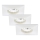 Briloner 7205-036 - KOMPLEKTAS 3x LED įleidžiamas lubinis vonios šviestuvas ATTACH LED/5W/230V IP44 balta