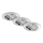 Briloner 7209-038 - KOMPLEKTAS 3x LED įleidžiamas lubinis vonios šviestuvas LED/5W/230V IP23
