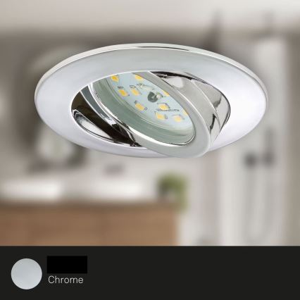 Briloner 7209-038 - KOMPLEKTAS 3x LED įleidžiamas lubinis vonios šviestuvas LED/5W/230V IP23