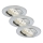 Briloner 7209-039 - RINKINYS 3 vnt. LED vonios įleidžiamųjų šviestuvų ATTACH LED/5W/230V IP23 matinis chromas