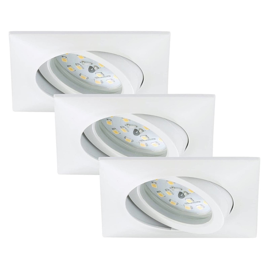 Briloner 7210-036 - KOMPLEKTAS 3x LED įleidžiamas lubinis vonios šviestuvas ATTACH LED/5W/230V IP23 balta