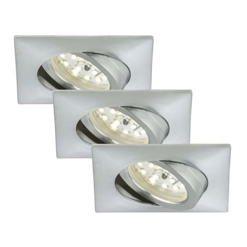 Briloner 7210-039 - RINKINYS 3x LED Vonios įleidžiamas šviestuvas ATTACH 1xLED/5W/230V IP23