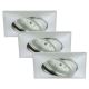 Briloner 7210-039 - RINKINYS 3x LED Vonios įleidžiamas šviestuvas ATTACH 1xLED/5W/230V IP23