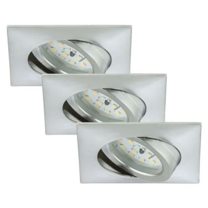 Briloner 7210-039 - RINKINYS 3x LED Vonios įleidžiamas šviestuvas ATTACH 1xLED/5W/230V IP23