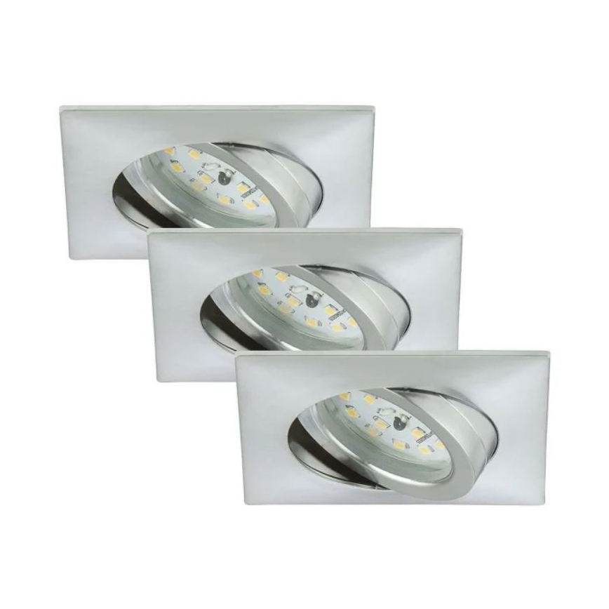 Briloner 7210-039 - RINKINYS 3x LED Vonios įleidžiamas šviestuvas ATTACH 1xLED/5W/230V IP23