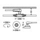 Briloner 7220-032 - PACK 3x LED Įleidžiamas vonios šviestuvas FIT 1xGU10/5W/230V matinis nikelis