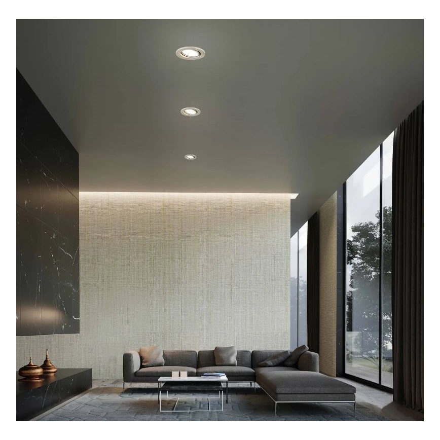 Briloner 7221-032 - RINKINYS 3x LED Vonios įleidžiamas šviestuvas 1xGU10/3W/230V IP23 matinis chromas