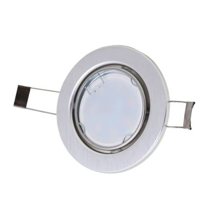 Briloner 7221-039 - RINKINYS 3x LED Įleidžiamas vonios šviestuvas 1xGU10/3W/230V IP23 sidabras