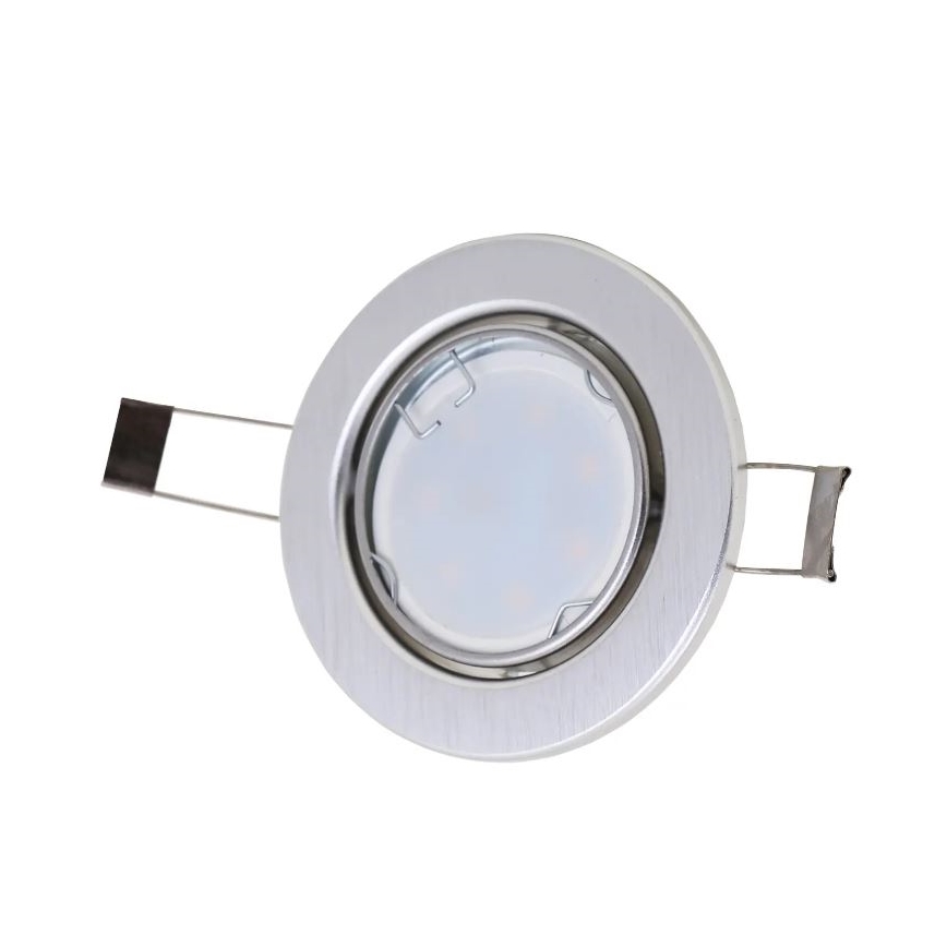 Briloner 7221-039 - RINKINYS 3x LED Įleidžiamas vonios šviestuvas 1xGU10/3W/230V IP23 sidabras