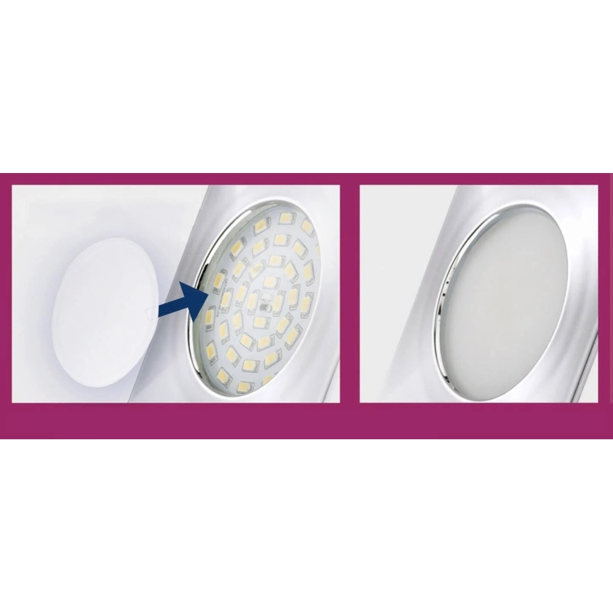 Briloner 7224-040 - KOMPLEKTAS 4x Difuzorius įleidžiamiems šviestuvams diametras 69 mm