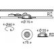 Briloner 7231-019 - LED Reguliuojamas vonios įleidžiamas šviestuvas LED/5,5W/230V IP44