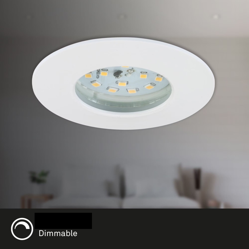 Briloner 7231-036 - KOMPLEKTAS 3x LED Reguliuojamas vonios įleidžiamas šviestuvas LED/5,5W/230V IP44