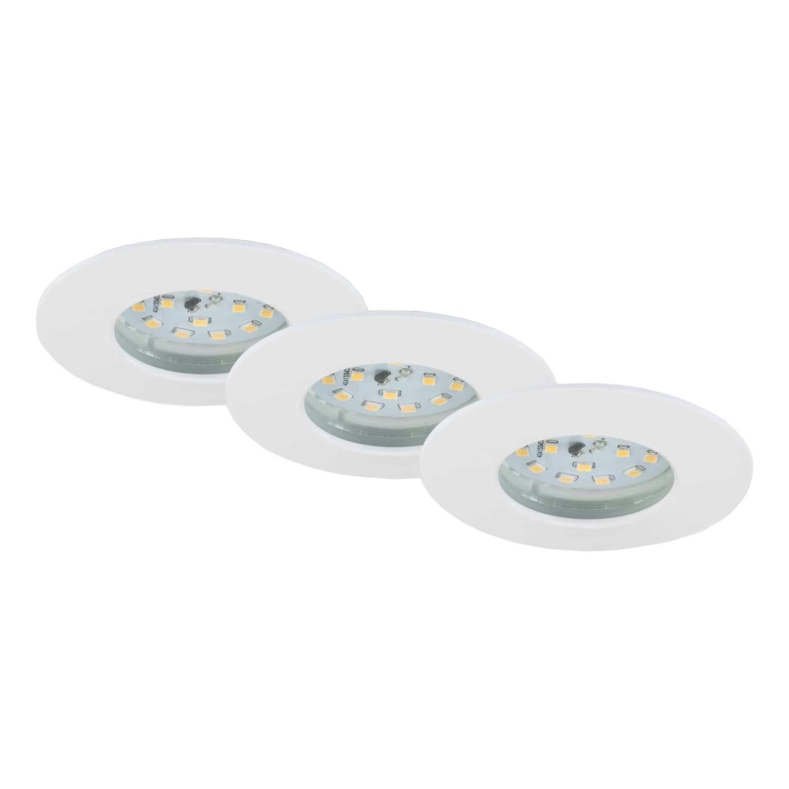Briloner 7231-036 - KOMPLEKTAS 3x LED Reguliuojamas vonios įleidžiamas šviestuvas LED/5,5W/230V IP44