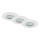 Briloner 7231-036 - KOMPLEKTAS 3x LED Reguliuojamas vonios įleidžiamas šviestuvas LED/5,5W/230V IP44