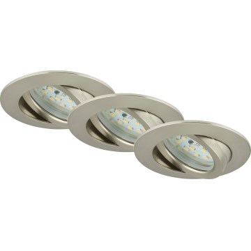 Briloner 7232-032 - KOMPLEKTAS 3 vnt. reguliuojami LED vonios įleidžiami šviestuvai ATTACH LED/5,5W/230V IP23