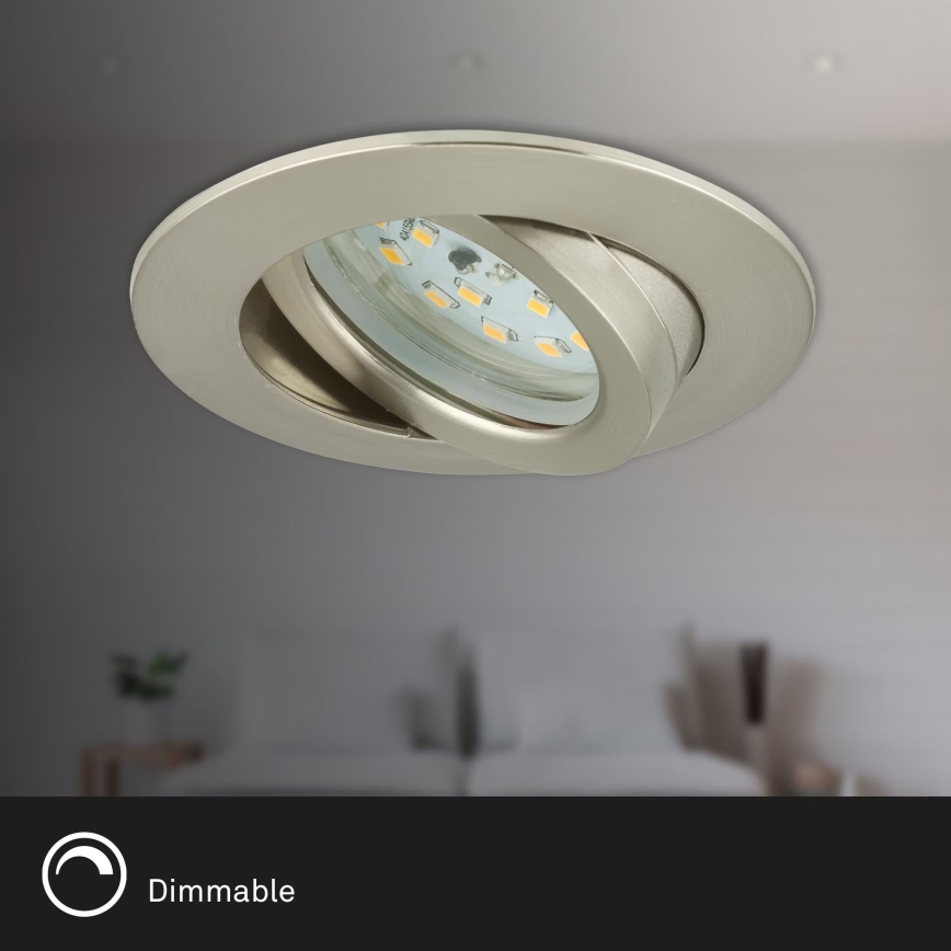 Briloner 7232-032 - KOMPLEKTAS 3 vnt. reguliuojami LED vonios įleidžiami šviestuvai ATTACH LED/5,5W/230V IP23