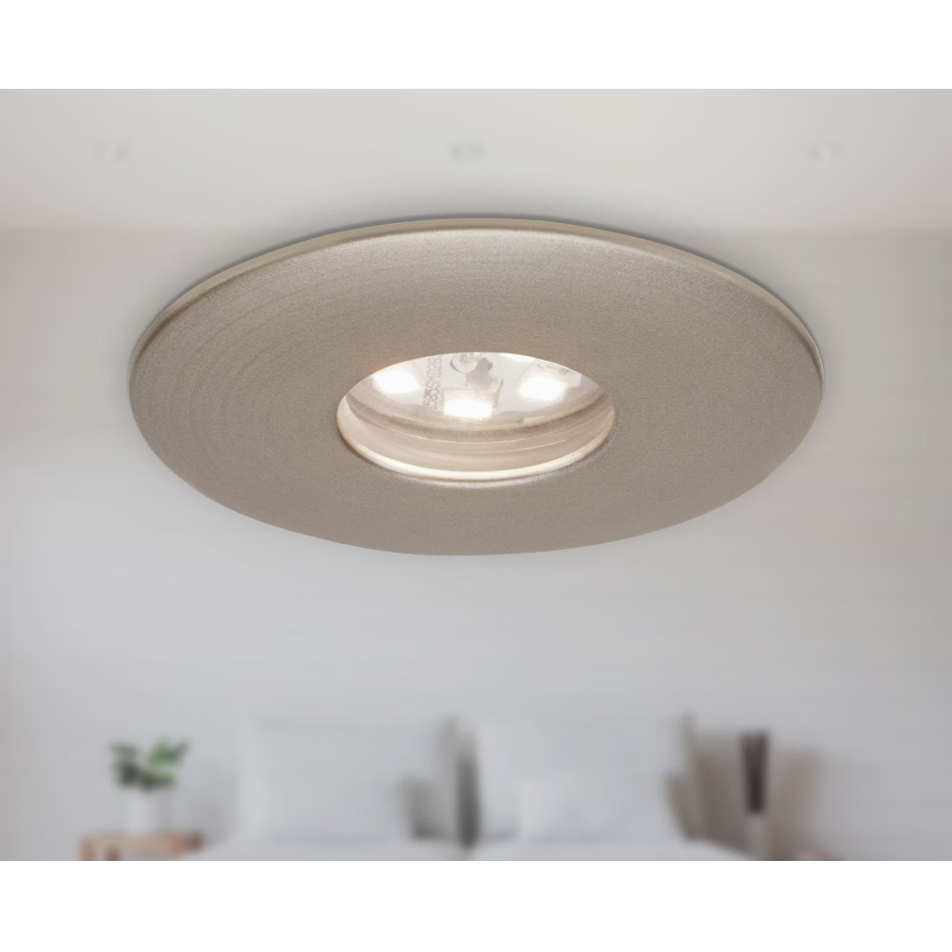 Briloner 7240-032 - KOMPLEKTAS 3x LED įleidžiamas lubinis vonios šviestuvas ATTACH LED/1,8W/230V IP44 matinis chromas
