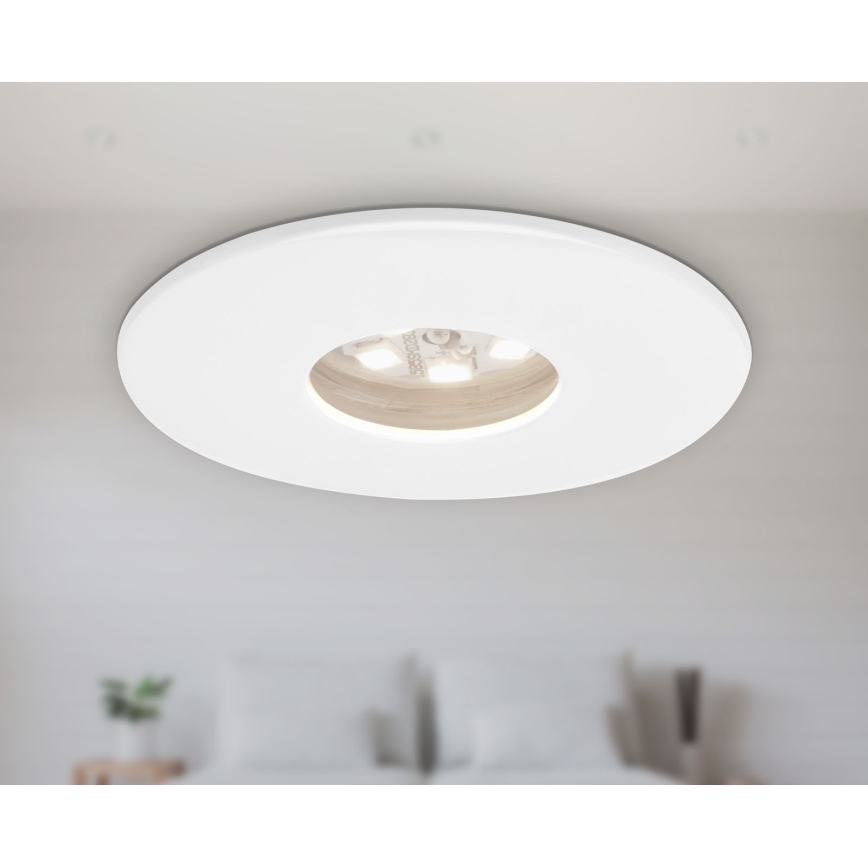 Briloner 7240-036 -KOMPLEKTAS 3x LED įleidžiamas lubinis vonios šviestuvas ATTACH LED/1,8W/230V IP44 balta