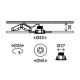 Briloner 7240-038 - RINKINYS 3x LED Vonios įleidžiamas šviestuvas ATTACH LED/1,8W/230V IP44