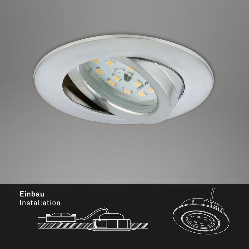 Briloner 7296-019 - LED Reguliuojamas vonios įleidžiamas šviestuvas LED/6,5W/230V IP23