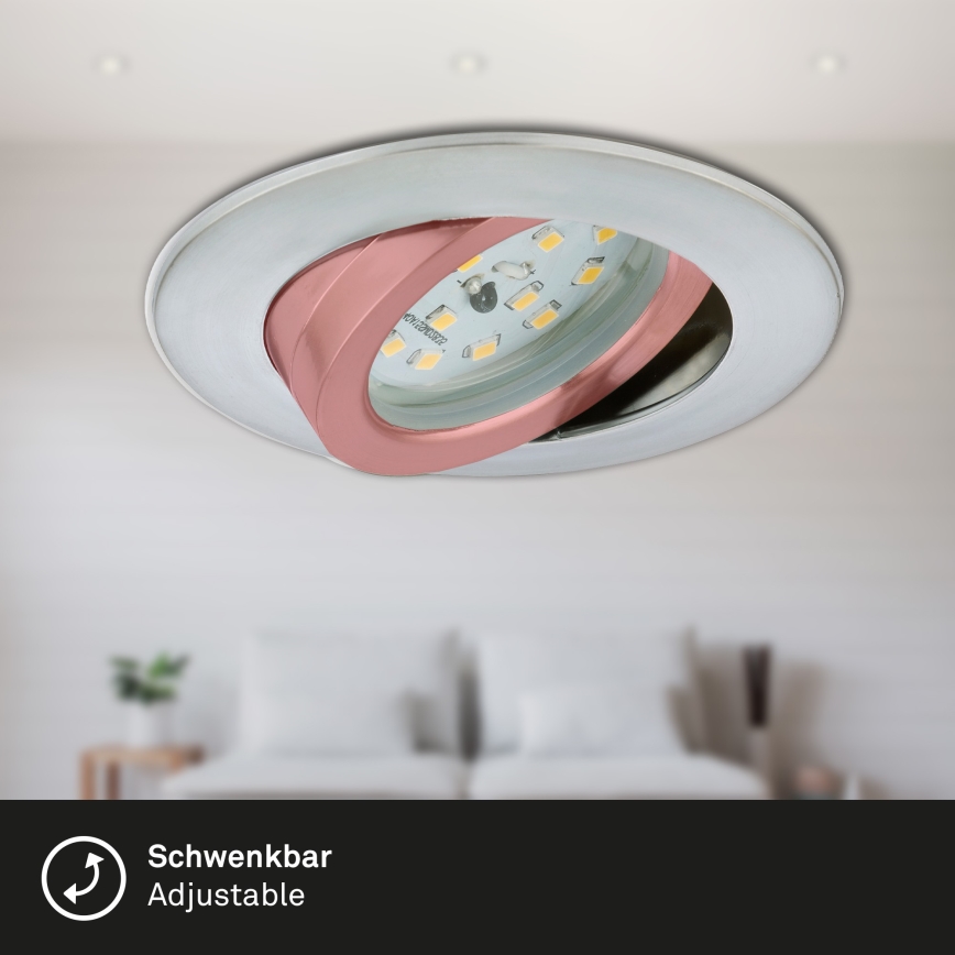 Briloner 7296-019 - LED reguliuojamas vonios kambario įmontuojamas šviestuvas LED/6,5W/230V IP23